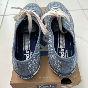 Brand new Keds Lace Up, never worn, with extra shoelaces